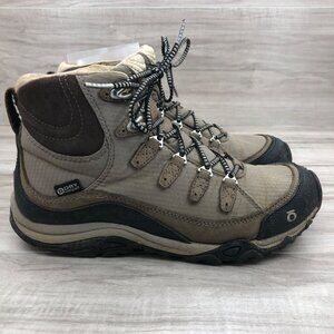 Oboz Hiking Boots Womens 7 Juniper Waterproof Brown Lace Up Outdoor Shoes